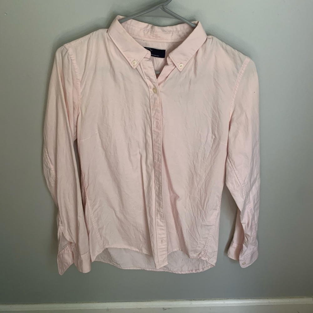 Pink gap Oxford button down with small collar